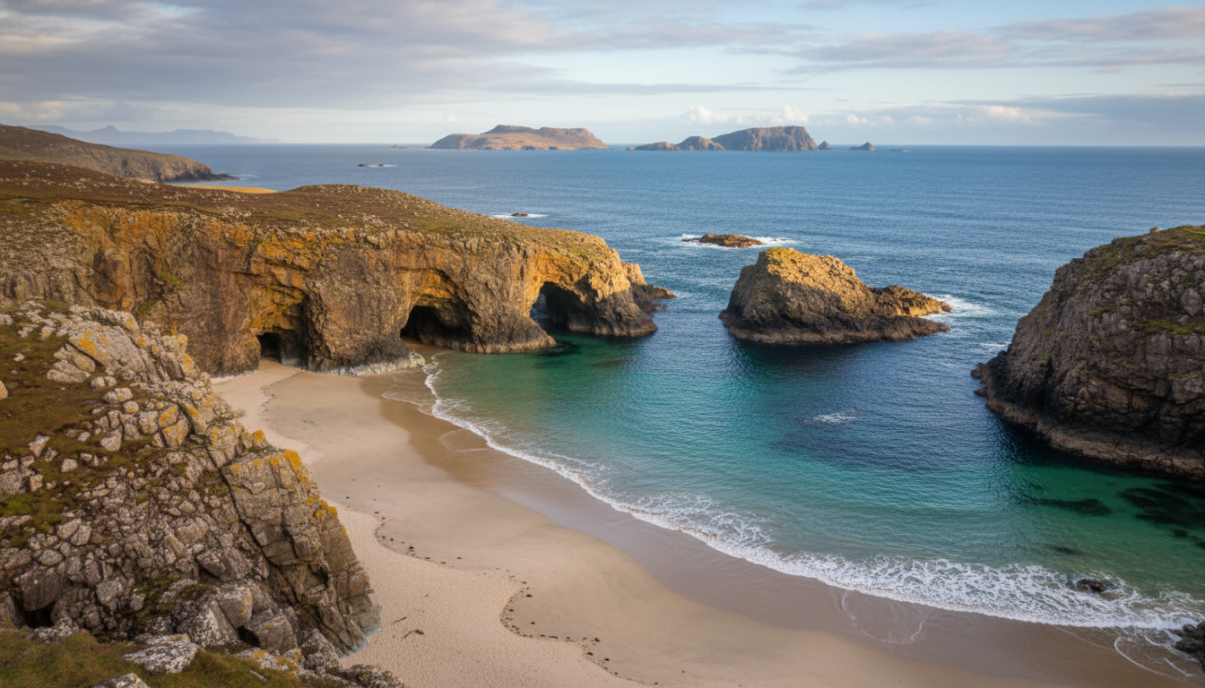 découvrez durness en écosse, un trésor des highlands avec ses plages sauvages immaculées et ses grottes secrètes à explorer.