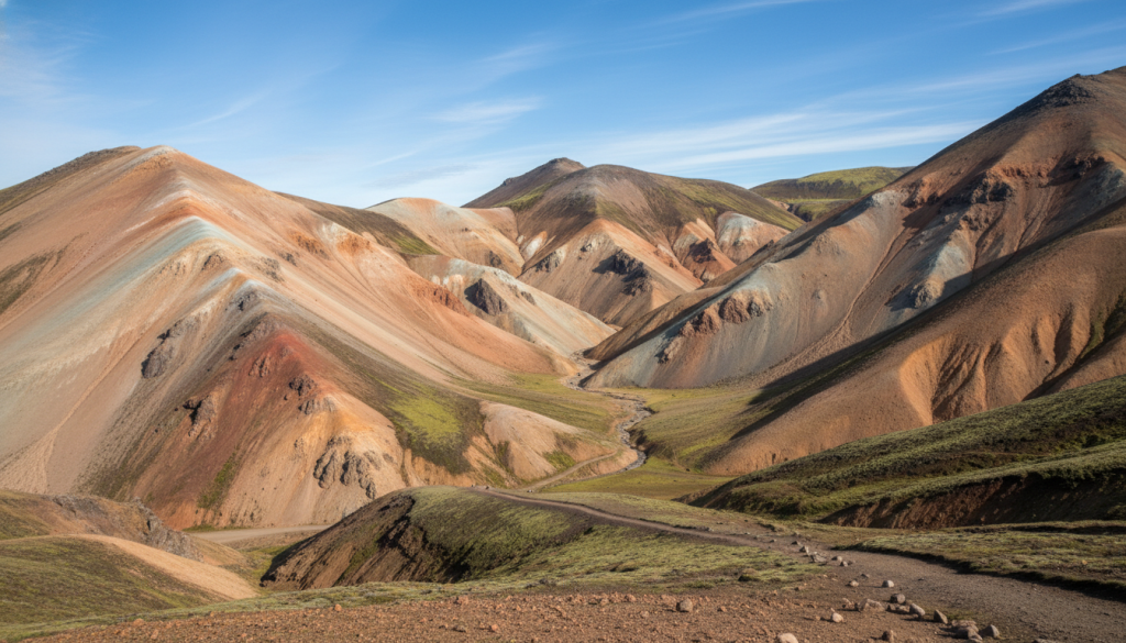 découvrez landmannalaugar, un site emblématique d'islande, célèbre pour ses montagnes colorées. profitez de randonnées inoubliables au cœur de paysages uniques et préservés.
