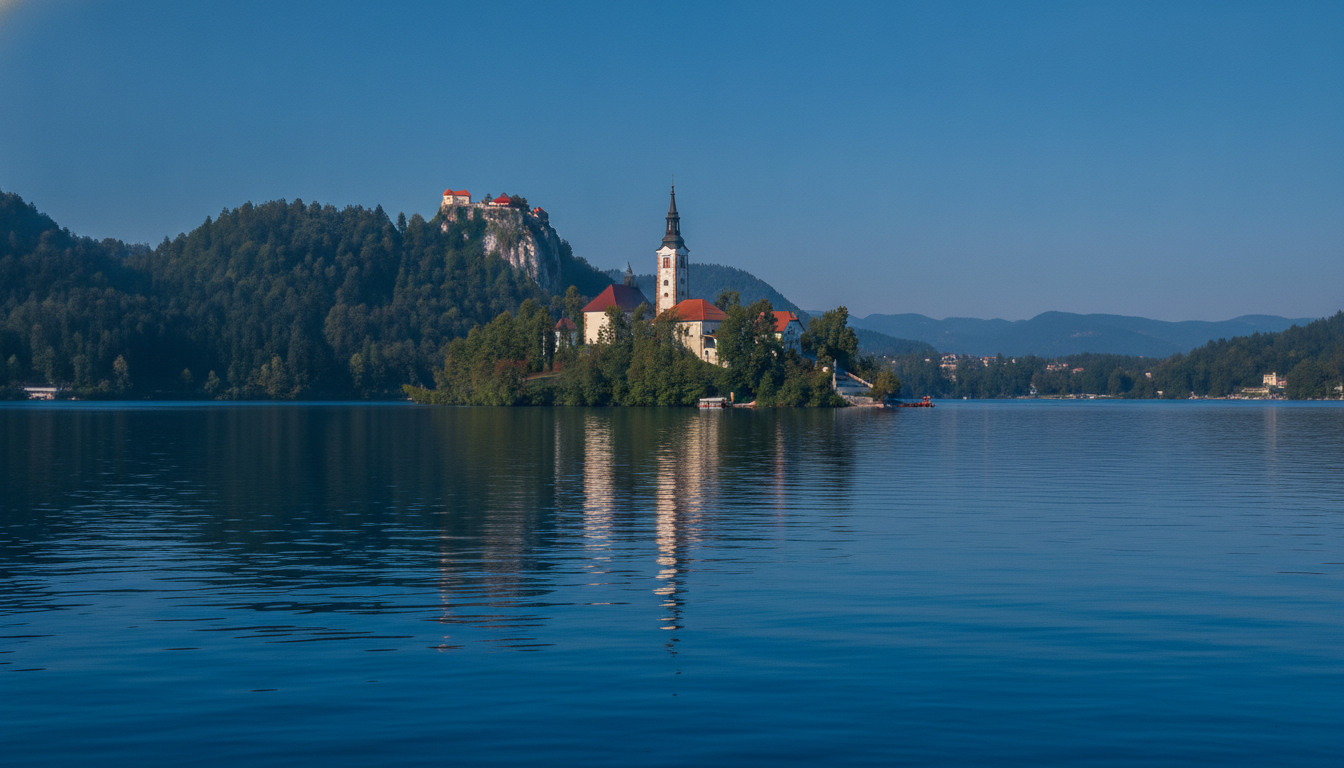 découvrez le lac de bled en slovénie : explorez l'île emblématique avec son église pittoresque et visitez le château médiéval offrant des vues spectaculaires. guide complet pour une expérience inoubliable.