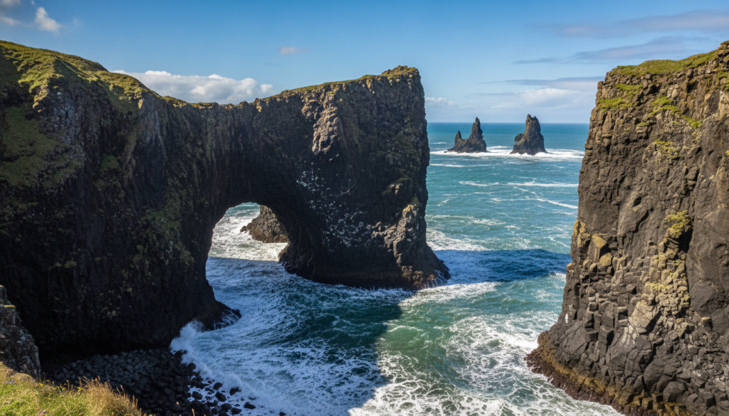 découvrez arnarstapi en islande, célèbre pour ses imposantes falaises de basalte et ses paysages sauvages uniques sur la péninsule de snaefellsnes. un lieu incontournable pour les amoureux de nature et de beauté sauvage.