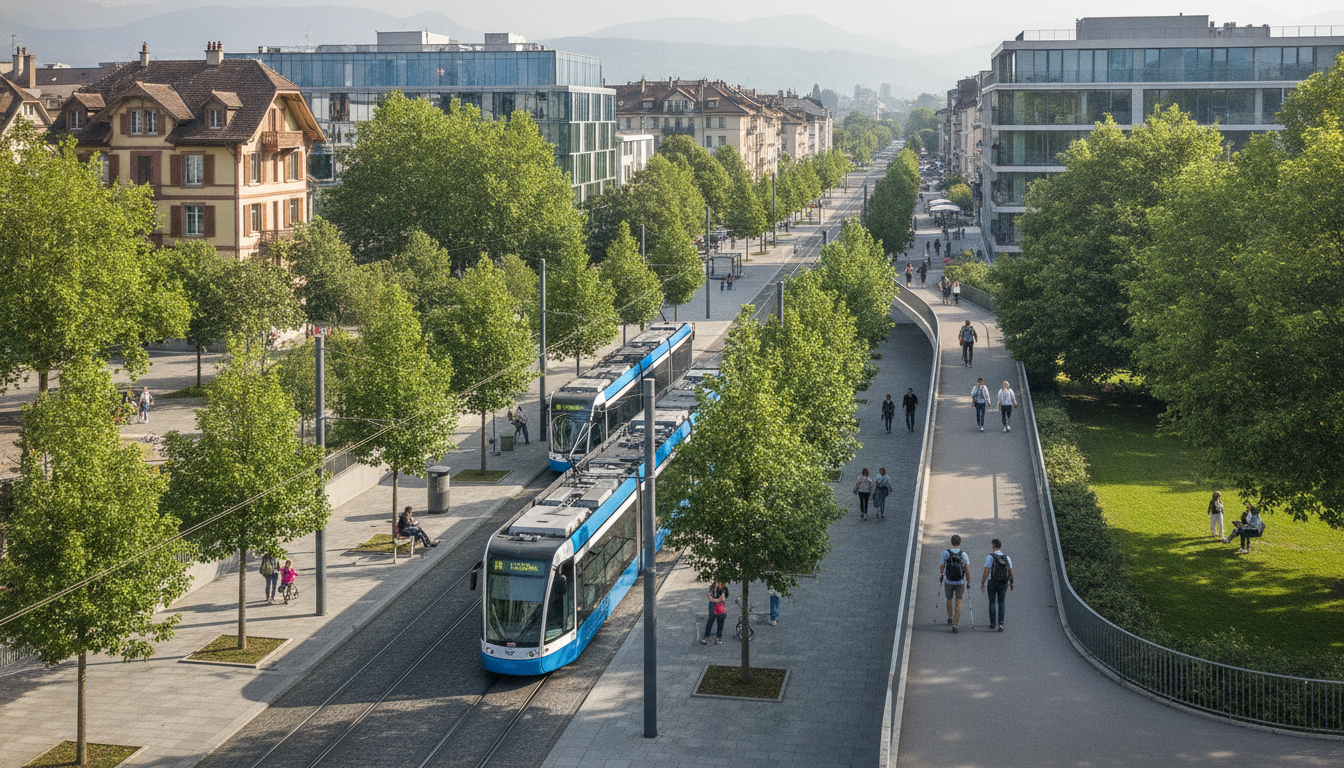 découvrez chêne-bourg à genève : informations sur les transports, le cadre de vie agréable et les meilleures randonnées urbaines pour explorer la ville.